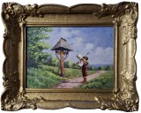 "Ruga la troita", pictura veche romaneasca, nesemnată