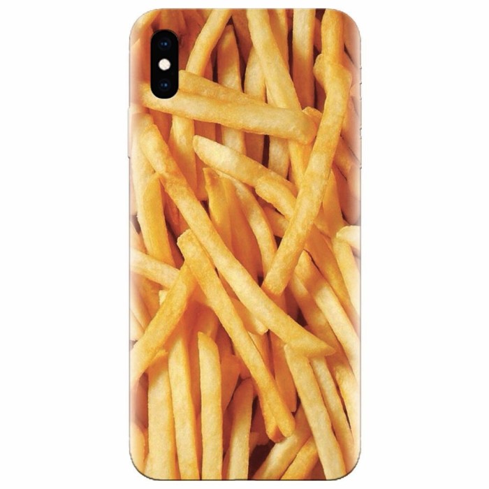 Husa silicon pentru Apple Iphone XS Max, Fries