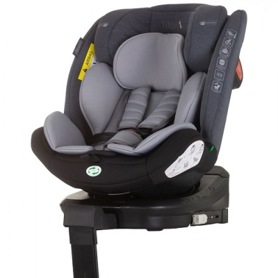 Scaun auto Chipolino Tourino I-Size 40-150 cm grey mix cu sistem Isofix foto