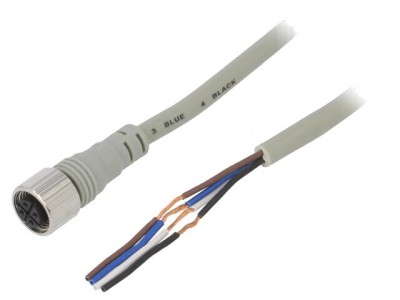 Cablu Conectare M12 4PIN 2m Negru foto