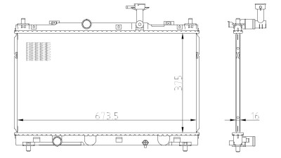 NRF 550031 Radiator, racire motor foto