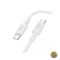 Cablu Date si Incarcare USB-C - USB-C Borofone BX111 Feliz 60W 1m Alb