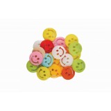 Nasturi zambareti pentru activitati crafts,multicolor,1.7 cm,28 bucati set