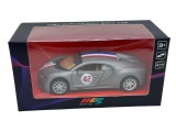 Macheta Bugatti Chiron competition gri cu dungi 1:43