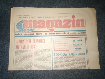 REVISTA MAGAZIN 15 DECEMBRIE 1984 foto