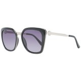 Ochelari de Soare Dama Guess GF6124 32B, Ochi de Pisica, Auriu/Gri, UV400, 54mm