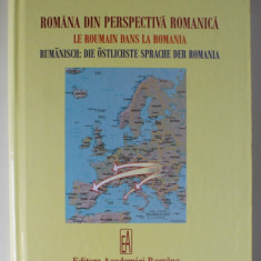 ROMANA DIN PERSPECTIVA ROMANICA de MARIA ILIESCU , EDITIE IN ROMANA , FRANCEZA , GERMANA , ENGLEZA , 2007