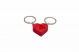 Heart bricks Couple keychain