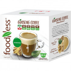 Capsule Foodness mix cu aroma de cafea si ginseng, neindulcit, compatibile Dolce Gusto, 10 capsule, 60g
