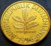 Moneda 5 PFENNIG - GERMANIA, anul 1996 * cod 2844 - litera F, Europa