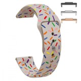 Cumpara ieftin Curea silicon, compatibila Huawei Watch Fit 2, cu adaptor dedicat, Rose Confetti