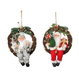 Cumpara ieftin Decoratiune - Micro LED Santa Polyester Sitting Santa Steady BO Indoor - mai multe modele | Kaemingk