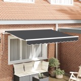 VidaXL Material de &icirc;nlocuire pentru marchiză pentru cadru de 2.5x2 m Antracit