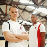 AC Milan tricou de bărbați Logo white - S