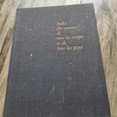 Index des oeuvres de tous les temps et de tous les pays - Laffont Bompiani foto