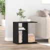 VidaXL Masă laterală Stejar negru 50 x 30 x 50 cm Lemn compozit