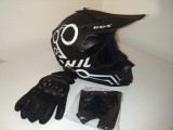Cumpara ieftin Set Moto Enduro: Casca Full Face, Ochelari, Manusi, Cagula - Marime XL (61-62 cm) - ABS, Ventilata