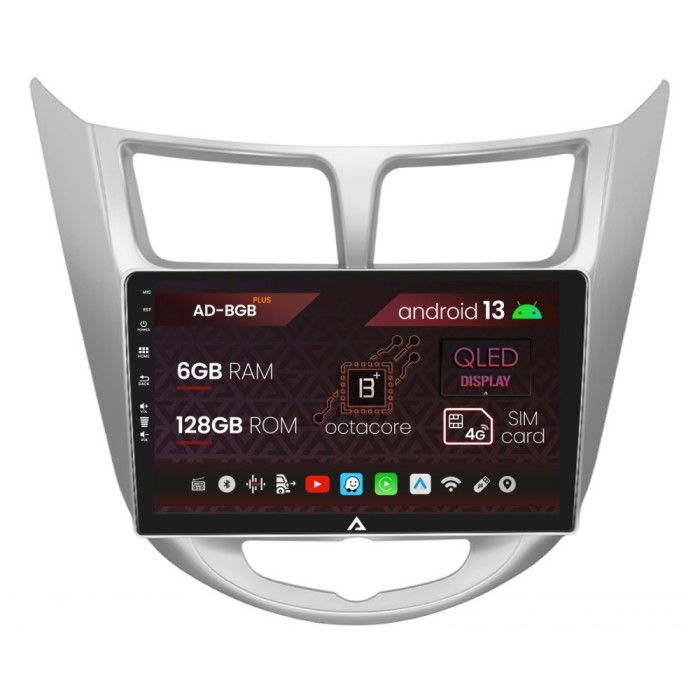 Navigatie Hyundai Accent (2011-2016), Android 13, B-Octacore 6GB RAM + 128GB ROM, 9 Inch - AD-BGB9006+AD-BGRKIT212
