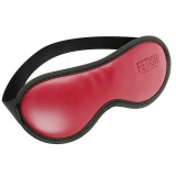 Mască FETISH SUBMISSIVE Eye Mask, pentru jocuri erotice BDSM, din piele vegană, culoare roșu