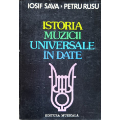 Istoria Muzicii Universale In Date - Iosif Sava Petru Rusu ,556907