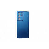 Husa compatibila cu Samsung Galaxy S21 Ultra - Silicon Slim, Albastru
