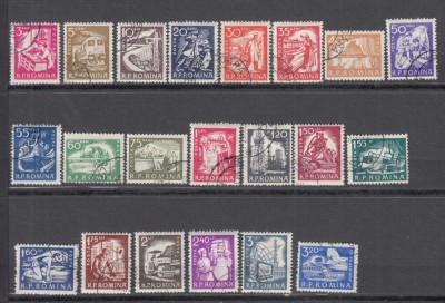 ROMANIA 1960 LP 498 UZUALE DOMENII DE ACTIVITATATE ECONOMICA SERIE STAMPILATA foto
