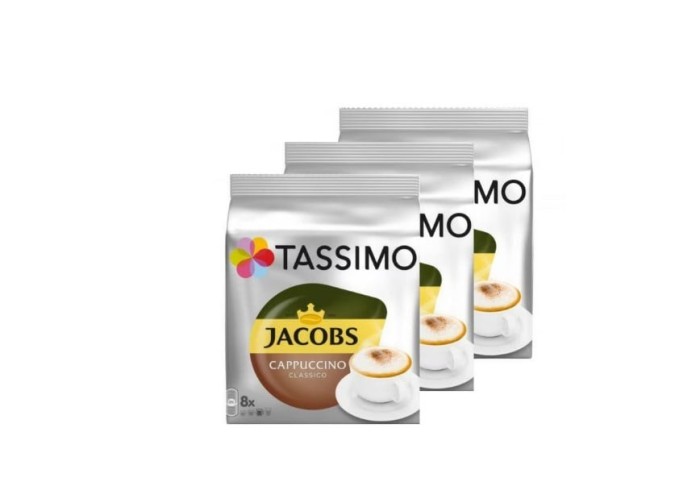 Set 3 x Capsule Jacobs Tassimo Cappuccino 16 capsule