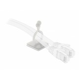 Set 10 bucati suport cu adeziv pentru cablu, Delock 60175