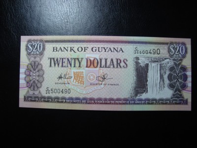 GUYANA 20 DOLARI UNC foto