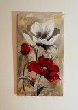 Tablouri moderne, Flori, Acrilic, Abstract, ART