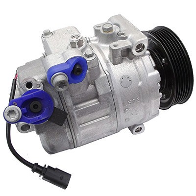 Compresor aer conditionat Audi A8 (D3), 07.2005-08.2005, motorizare 4.0 TDI, 4.2 TDI, diesel, rola curea 110 mm, 6 caneluri, de tip Denso: 7SEU17C foto