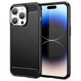 Husa iPhone 15 Pro Carbon Negru Techsuit