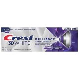 Pastă de dinți Crest 3D White Brilliance Luminous Purple, albire și protecție &icirc;mpotriva petelor, 130 g