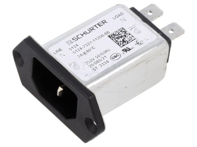 Conector alimentare AC C14 (E) 2A 250VAC - SCHURTER foto