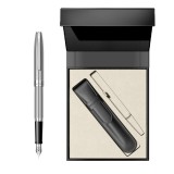 Stilou Sheaffer Sagaris Engraved Chrome cu etui