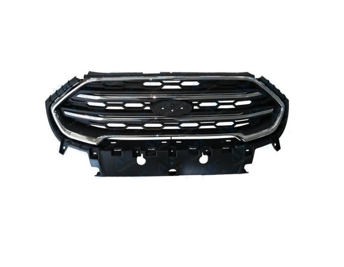 Grila radiator FORD ECOSPORT, 10.2017-, fata, cromat; complet