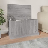 vidaXL Cutie de depozitare, gri sonoma, 70x40x38 cm, lemn prelucrat
