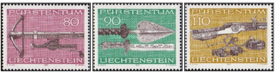 Liechtenstein 1980 - arme de vanatoare, serie neuzata foto