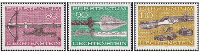 Liechtenstein 1980 - arme de vanatoare, serie neuzata