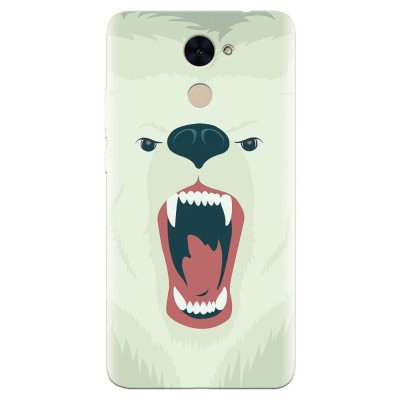 Husa silicon pentru Huawei Enjoy 7 Plus, Fierce Polar Bear Winter foto