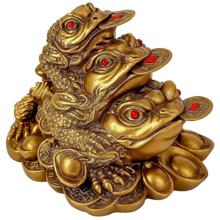 3 broaste cu 3 picioare, remediu pentru bani, statueta 7.5 cm