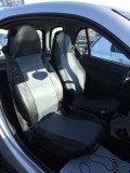 2 x Smart ForTwo Huse Scaune Masini Auto Negru Gri Piele Textile