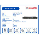 HP DL360 G9 2x E5-2620 v3 256GB 2.4TB P440AR 2x PS 6 Luni Garantie
