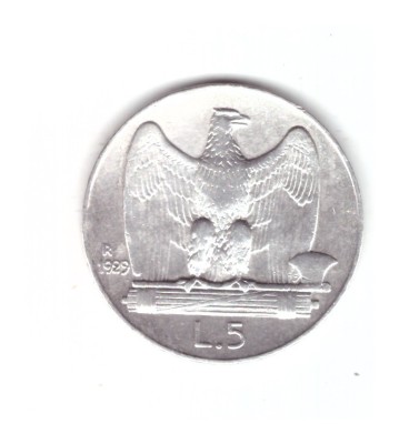 Moneda Italia 5 lire 1929, stare foarte buna, curata foto