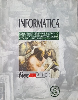 INFORMATICA MANUAL PENTRU CLASA A IX-A - Rosca foto