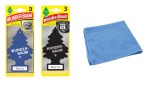 Set 2 x Odorizant Wunder-Baum - 3 Pack Mix si Laveta Microfibra 30x40cm, WUNDER-BAUM&reg;
