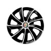 Set 4 Capace Roti 15 inch (R15), pentru Alfa Romeo, model Stig Extra Black &amp; White, Autohelix MSA