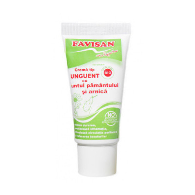 Unguent cu untul pamantului si arnica faviderm 30ml favisan foto