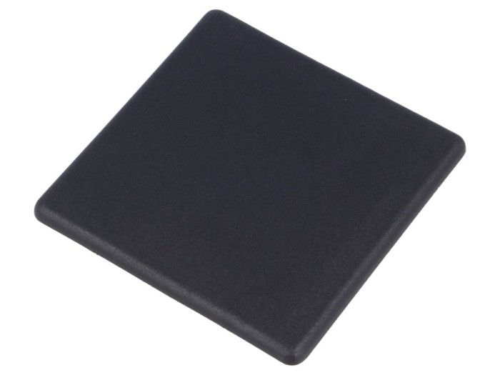 Capac protecție profil 8mm negru