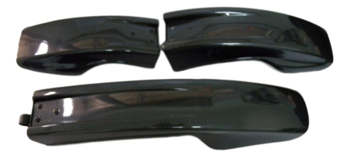 Set Aparatori Noroi Dhs - 26 Inch, Plastic, Negru Ultimate FactoryBikes